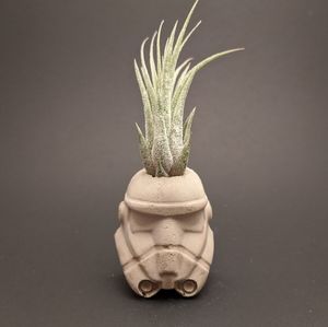 Concrete Stormtrooper air planter